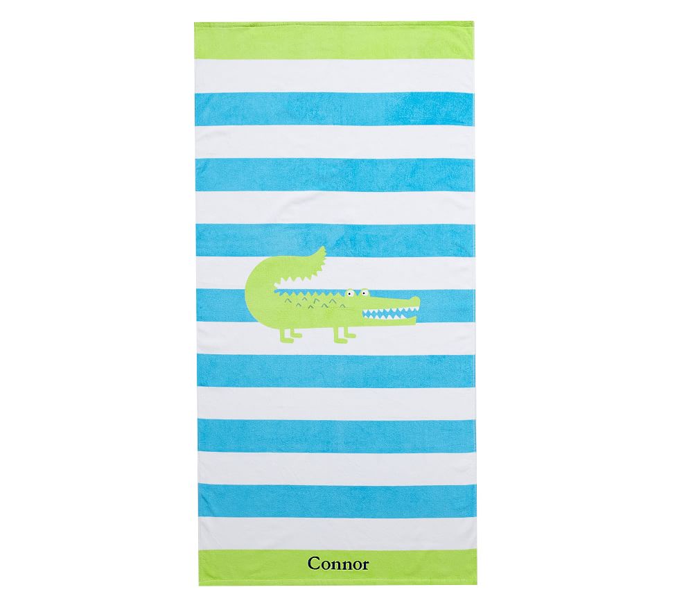 Alligator Stripe Kids Beach Towel